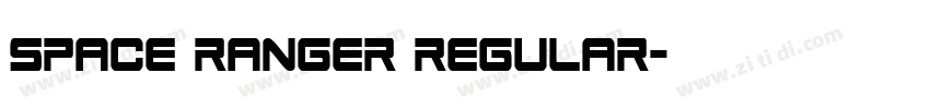 space ranger regular字体转换